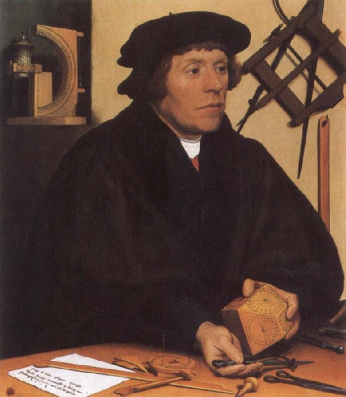 HOLBEIN, Hans the Younger Portrait of Nikolaus Kratzer,Astronomer oil painting image